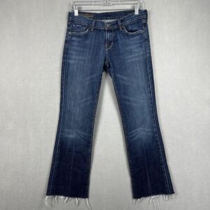 Citizens of Humanity Jeans Size 28 Kelly Low Waist Flared Bootcut Raw Hem